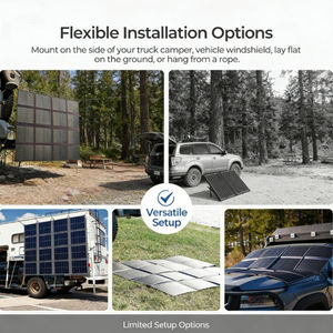 Fuente de Energía de Emergencia SHUSU, Panel Solar Portátil de 400W, Cargador Plegable Tipo N, Alta Eficiencia del 23.5% - Product Image 5