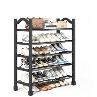 Étagère à chaussures multi-niveaux pour l'entrée de la maison, petit organisateur de rangement pour chaussures, robuste et durable, idéal pour les dortoirs et les maisons en location