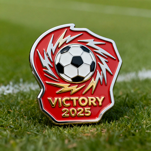 Hot bán tùy chỉnh cá nhân mới nhất trận đấu bóng đá ve áo Pin cứng mềm men tinh tế thăng hoa lưu niệm phù hiệu pin - Product Image 5