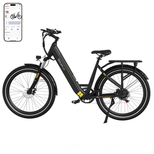 RCB-G6จักรยานไฟฟ้าสำหรับผู้ใหญ่มอเตอร์ไฟฟ้า350วัตต์พร้อมโครงเหล็ก NFC มอเตอร์แบตเตอรี่ลิเธียมสามสีแบบบูรณาการ - Product Image 2