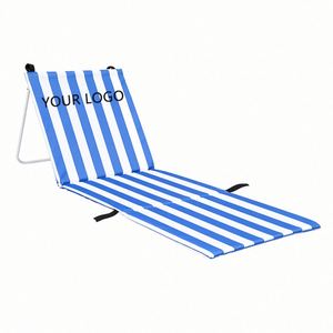 Chaise longue de plage réglable, pliable, portable, pour camping, piscine, extérieur, bronzage - Product Image 1