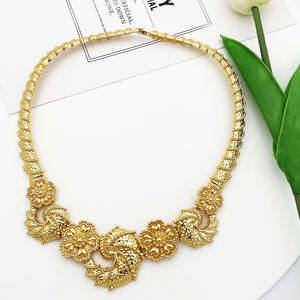 2023 नई डिजाइन के गहने समुंदर के लुटेरे श्रृंखला के साथ गोल्डन हिप्पोकैम्पस आकर्षण सोने के गहने सेट हार - Product Image 2