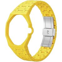 Biokeramisches Edelstahl-Uhrenarmband für Smartwatches - Wasserdichter Verstellbarer Riemen im Modischen Design