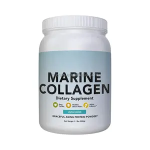 Polvere di collagene organico all'ingrosso etichetta privata per prevenire l'osteoporosi salute Eco sfusa pepita di collagene Peptide di pesce puro in polvere