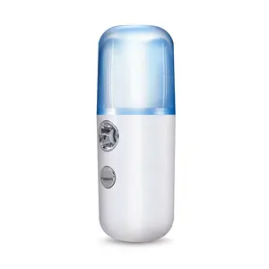 Dual purpose mini face mist cool mist humidifier facial steam machine