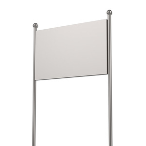 Panneau publicitaire extérieur en acier inoxydable 33 Logo, taille personnalisée, résistant au vent, signalisation routière - Product Image 1