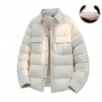 Doudoune Homme Personnalisable avec Logo, Coupe-Vent et Isolante, Col Montant, Design Bulle, Style Hip-Hop
