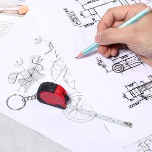 เทปวัดขนาดพวงกุญแจแบบกำหนดเอง พร้อมไม้บรรทัดเหล็ก 1 เมตร พวงกุญแจเทปวัดเหล็กขนาดเล็กพร้อมโลโก้แบบกำหนดเอง - Product Image 3