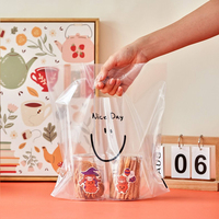 Großhandel Transparente Plastiktüten mit Ausgestanztem Griff Klare Einkaufstaschen für Bäckerei Einzelhandel Lebensmittel Takeaway mit Individuellem Logo