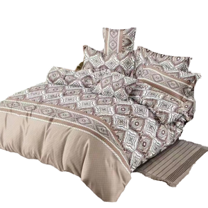 New European Solid 300TC 3-Piece Queen Size Luxury Cotton <b>Bedding</b> <b>Set</b> for Home & Hotel Use - Product Image 2