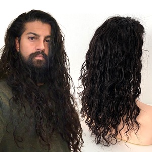 16 pollici di colore nero naturale personalizzato Base parrucchino <span class=keywords><strong>uomo</strong></span> pezzo di ricambio di capelli umani <span class=keywords><strong>parrucca</strong></span> per la perdita di capelli parrucchino per gli uomini - Product Image 1