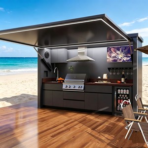 Cucina Esterna <span class=keywords><strong>Economica</strong></span> Personalizzata con Armadio per Esterni - Product Image 6