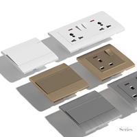 Prise industrielle multifonctionnelle universelle USB à télécommande pour PC, type 86, blanche, pour usage domestique et hospitalier