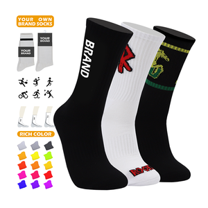 Спортивные носки на заказ с низким MOQ для тренировок, с индивидуальным дизайном и логотипом, унисекс (для мужчин и женщин) - Product Image 1