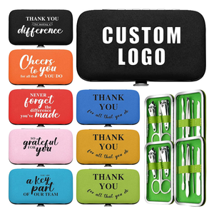 Özelleştirilmiş paslanmaz çelik tırnak makası seti kişisel bakım özel LOGO ile seyahat hediyesi manikür tırnak makası araç kiti - Product Image 1