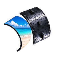 Layar LED Lengkung Tahan Air Kecerahan Tinggi untuk Video Wall Luar Ruangan P2.5 P3 P4 P5 Modul Layar LED Lunak untuk Tampilan Kreatif