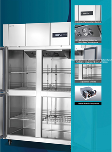 YINZHENG Four-Door Split-Door Commercial Reach-In Refrigerator - & Energy Star Certified for US Large Restaurant Kitchens LG27 B - Product Image 6