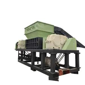 PP Raffia Rope Double Shaft Shredder Machine/Waste Wood Pallet Double Shaft Shredder Machine