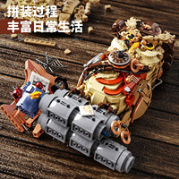 1286 pièces – Blocs de construction steampunk Hibou Détective – Modèle animal éducatif à construire soi-même – Jouet en briques pour enfants et adultes – Cadeau d'anniversaire ou de fêtes