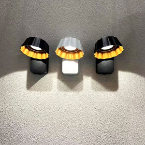 Appliques murales extérieures étanches noires et dorées pour <span class=keywords><strong>porte</strong></span> <span class=keywords><strong>d</strong></span>'<span class=keywords><strong>entrée</strong></span>, idéales pour le jardin - Product Image 3