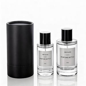 Flacon de parfum vide en verre de luxe avec logo personnalisé, rechargeable, 30 ml, 50 ml, 100 ml, avec boîte - Product Image 2