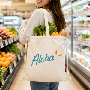 Sac fourre-tout à cordon en toile de coton et liège Somerset, personnalisable avec logo, réutilisable, vente en gros - Product Image 4