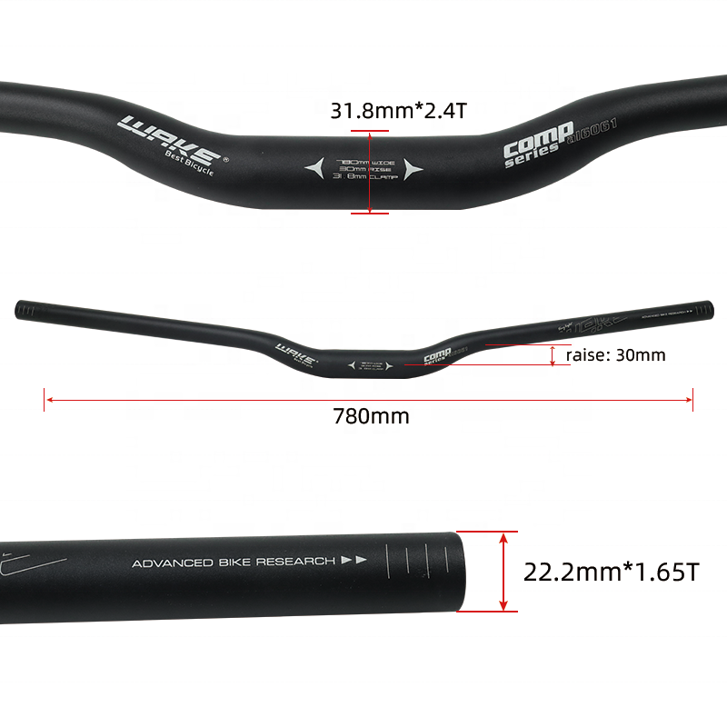 780 Mm Wake Comp Series Handlebars Bike Handlebar Wake Comp Series