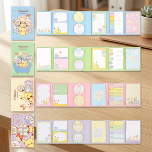 Pokemoned 6 Step Sticky Notes Set 12 PCS Korean Kids Stationery Cute Character <b>Memo</b> <b>Pad</b> Pikaed Anime School Wholesale AB0172 - Product Image 3
