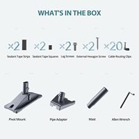 Support de montage court pour toit, compatible avec la parabole Starlink Gen 3 V3, pour une installation sécurisée et stable (vente en gros)