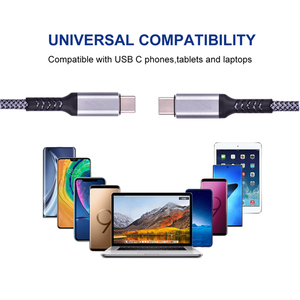 240W <span class=keywords><strong>USB</strong></span> tipo <span class=keywords><strong>C</strong></span> a <span class=keywords><strong>USB</strong></span> <span class=keywords><strong>C</strong></span> Cable PD 3,1 carga rápida OEM fábrica 100W 3,2 Gen2 USBC 10Gbps 20Gbps transferencia de datos <span class=keywords><strong>Kabel</strong></span> 1m 2m 3m - Product Image 3