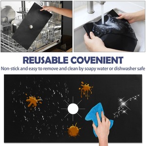 1 Set 5-Hole Gas Stove <b>Pad</b> Protective Cover Kitchen Cleaning Anti-dirty Non-stick <b>Pad</b> Reusable Stovetop <b>Scratch</b> Protector <b>Pads</b> - Product Image 5
