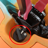 Boucle rotative fixe en plastique pour fixation de pédale de propulsion, pièces de rechange, accessoires de kayak