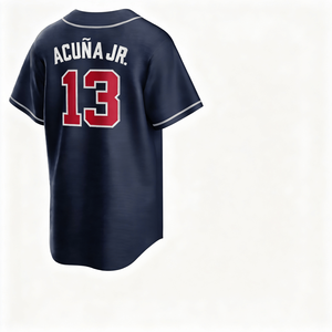 Maillot de baseball américain de la meilleure qualité # 1 ALBIES # 28 OLSON # 5 FREEMAN # <span class=keywords><strong>13</strong></span> ACUNA JR # 27 RILEY Cousu sur mesure - Product Image 5