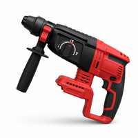 Marteau perforateur rotatif sans fil professionnel 18V sans balais, couple maximal de 95,9 pi-lb, fréquence d'impact de 6200 BPM, portée de perçage maximale de 26 mm