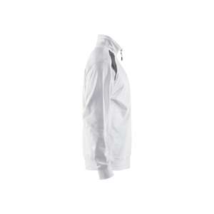 BLAKLADER - 335311581098L Sweat-shirt 2 tons demi-zip Blanc/Gris foncé-EAN 7330509731635 WORK HOODIES - Product Image 4