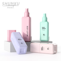 Envase Cosmético de Plástico de Lujo para Mascotas de 80 y 100 ml, Botella de Spray Cuadrada de 150, 200 y 250 ml con Bomba para Loción Corporal y Gel de Ducha