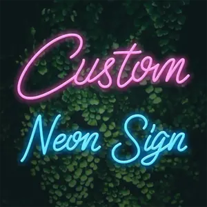 Pengiriman cepat produsen Dropshipping lampu Led kustom tanda Neon Selamat Ulang Tahun tanda Neon