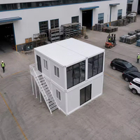 Modern design prefab tiny house kit met houten EPS panelen, snelle montage containerhuis voor gebruik in keuken, badkamer en resorts.