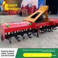 Microcultivador Rotatorio Suspendido Tipo Placa para Aflojamiento de Suelo, Arado de Moldura, Rotación, Trituración de Estropajos y Labranza Profunda Agrícola