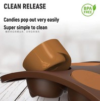 Molde de Silicona de Grado Alimenticio para Chocolate de Gran Venta con Múltiples Diseños para Hornear Pasteles y Galletas DIY Resistente a Altas Temperaturas