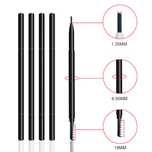 Crayon à sourcils automatique rotatif double-embout 6 couleurs, vegan, longue tenue, ultra-fin, résistant à l'eau, marque privée - Product Image 5