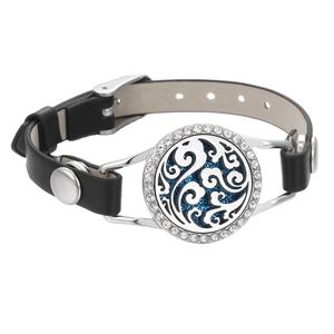 Bracelet diffuseur d'huiles essentielles en cuir de 25 mm, charme tendance - Product Image 3