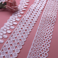 Lait chaud soie broderie tissu fleur pour robes vêtements blanc oeillet ruban Accesorios Para Confeccionistas