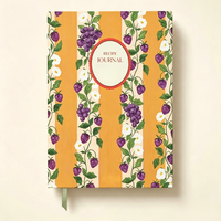 Cuaderno de Recetas de Tapa Dura A5, Diario de Cocina, Libro de Registro de Recetas Personalizado, Regalo de Cocina