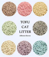 Usine Vente Saveurs Personnalisées Litière Pour Chat Propre Kitty Sable OEM Bande Tofu Litière Pour Chat Accessoire