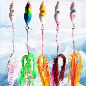 Leurre de pêche <span class=keywords><strong>Inchiku</strong></span> Lead Jig 40g-100g avec poids imprimés, hameçon artificiel phosphorescent pour calamar, pour la pêche au bar en eau salée - Product Image 2