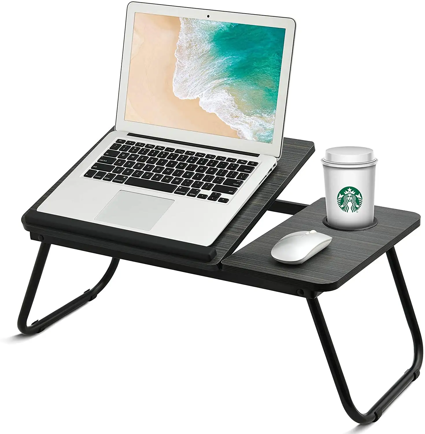 Lap Desk Adjustable 17 inches Laptop Desk Table for Bed Sofa, Portable Bed Top laptop Table for Eating Writing Reading