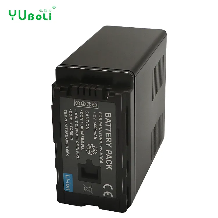 Batteria per fotocamera digitale 6600mAh a batteria agli ioni VW-VBG6 ad alta capacità per fotocamera Panasonic HDC disponibile in magazzino
