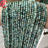 Perles en pierre naturelle facettées de 2 mm, 3 mm, 4 mm, pierres précieuses en cristal turquoise Phoenix, perles en vrac pour la fabrication de bijoux