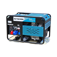 Generador Diésel Portátil RTH de 3.5/5/6/7/8/10/12KW/KVA, de Bajo Consumo, 1 Cilindro, Marco Abierto, Refrigerado por Aire, Alternador 100% Cobre